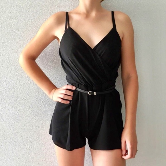 Black Summer Shorts Romper Jumper Beach Dress NWT - Picture 8 of 8